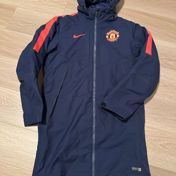 Nike Manchester United bench coat jacket player issue super rare